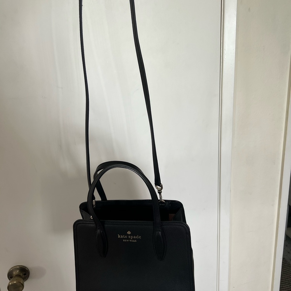 Kate Spade Black Bag with Long Straps - Picture 5 of 5